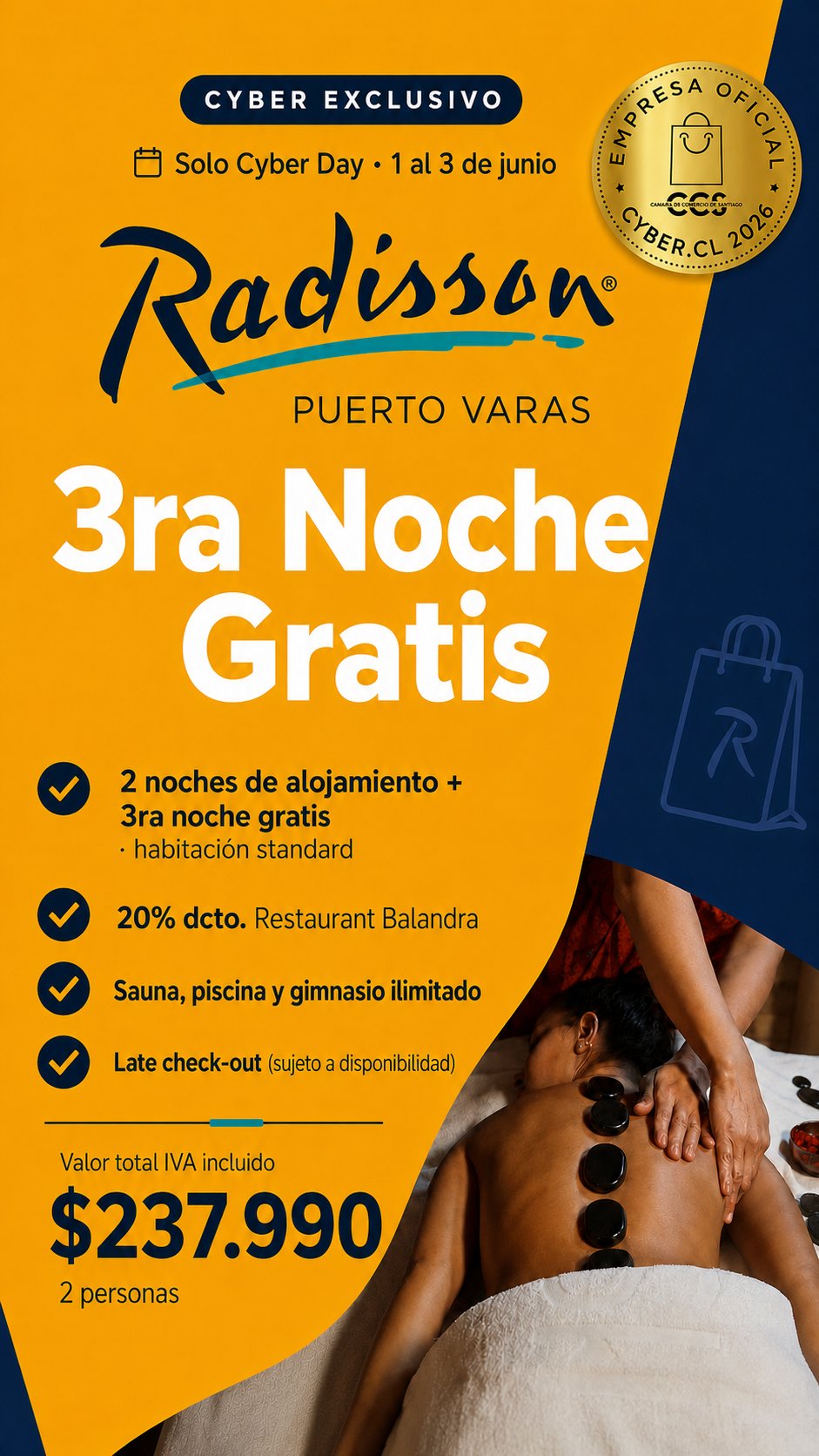 3ra Noche Gratis Radisson