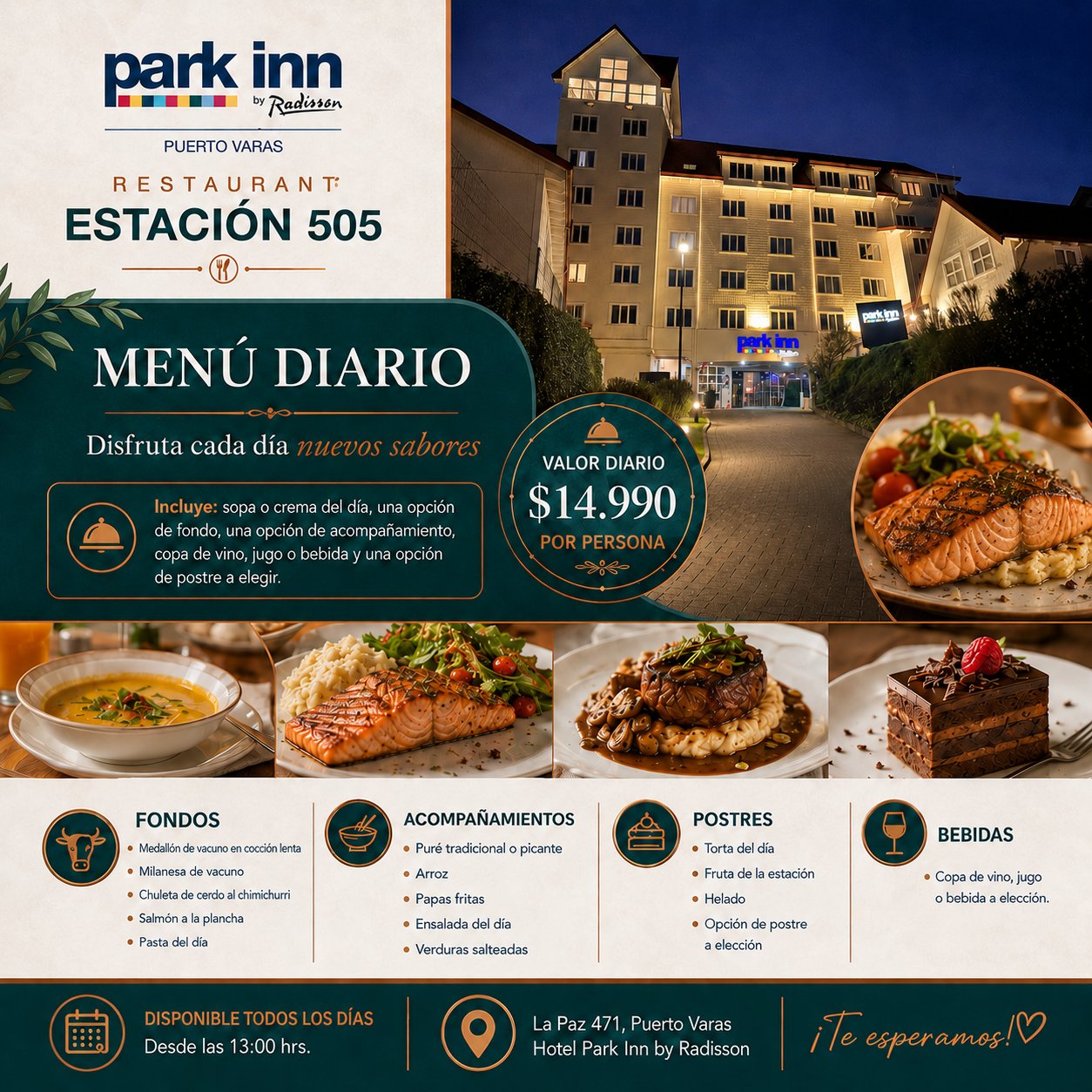 Menú Diario Estación 505